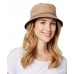 Nine West s Cotton Canvas Bucket Hat One Size Tan New NWT 887661291288 eb-39997869